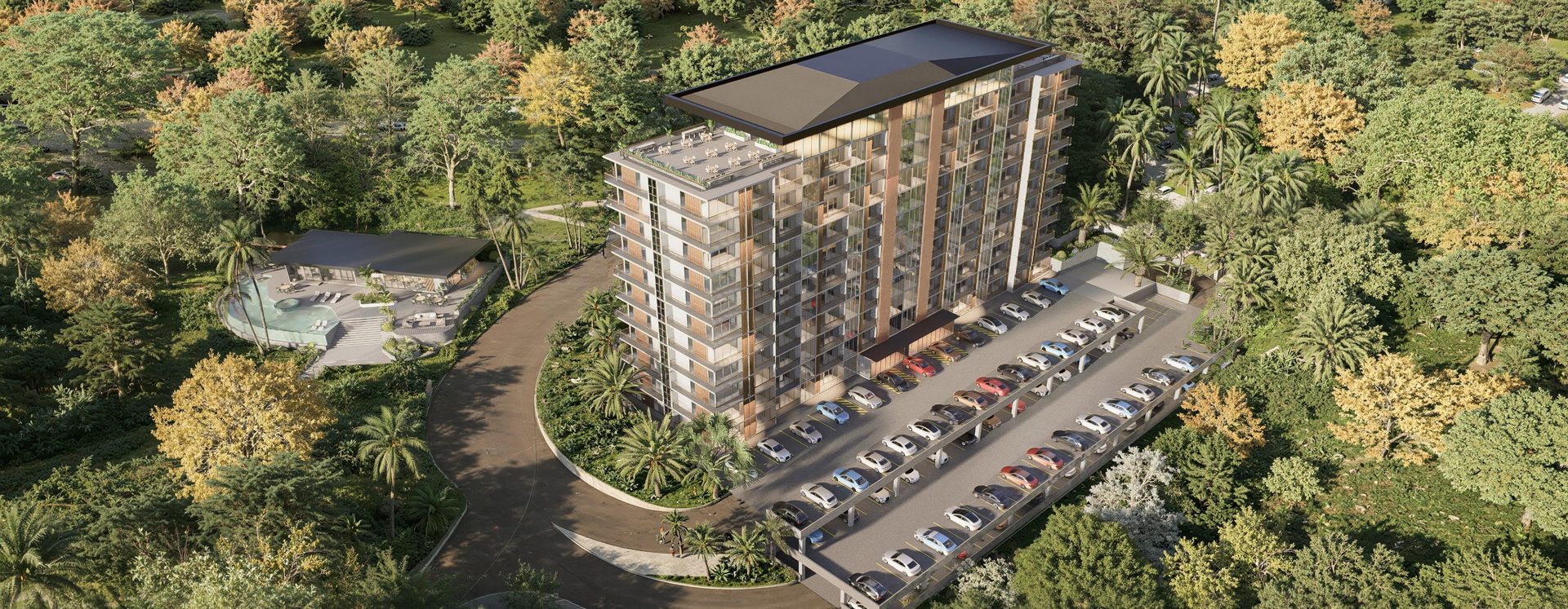 The Palm Haus — aerial view